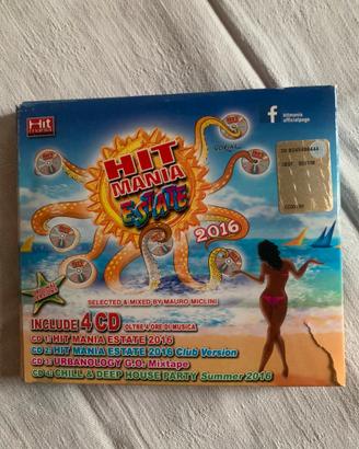 Raccolta 4 CD Hit Mania estate 2016