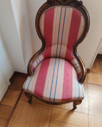 1 divano 6 poltroncine un tavolo Luigi Filippo 800