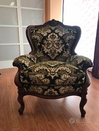 Poltrona  in velluto
