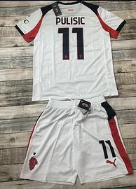 T shirt ac milan away 2025/26 con pantaloncino