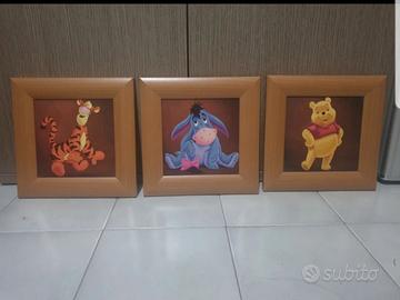 Disney quadretti winnie the pooh tigro hi ho