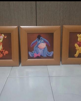 Disney quadretti winnie the pooh tigro hi ho