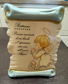Lettera in ceramica per Battesimo