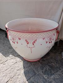 vaso in ceramica decorato