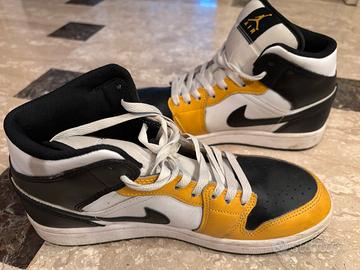 Scarpe Air Jordan 1 Mid n. 41 gialle e nere