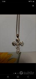 Collana da donna con croce di strass