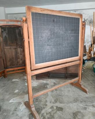 lavagna primi '900 in legno e ardesia