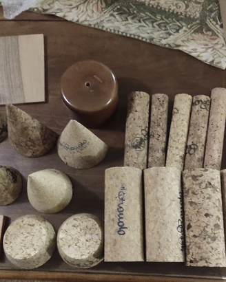 lotto espositori gioielli legno e sughero 33 PEZZI