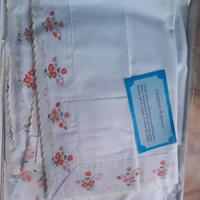 Corredo lenzuolo ricamato a mano