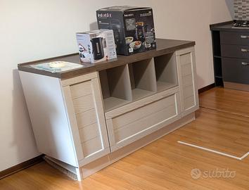 Madia/Credenza 150x60x80 top effetto cemento