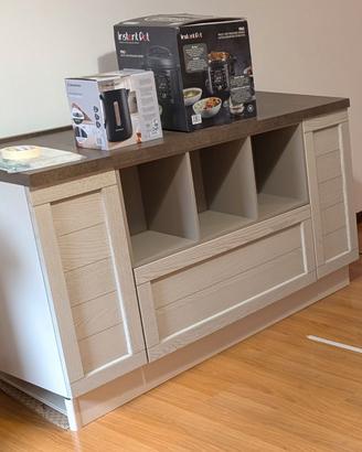 Madia/Credenza 150x60x80 top effetto cemento