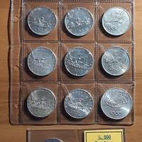 Serie L. 500 Arg.  + L. 500  Caravelle  "prova "