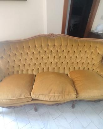 Divano stile classico, in piuma d'oca