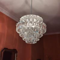 lampadario moderno in vetro di murano
