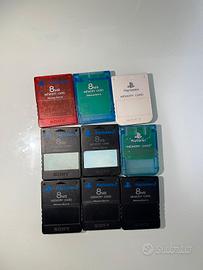 Memory Card rossa PS2 