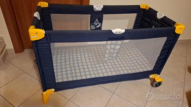 Lettino da viaggio/campeggio e box bambini 2in1