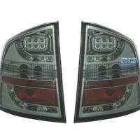 FANALI SKODA OCTAVIA KOMBI 05-13 LED FONDO CROMATO