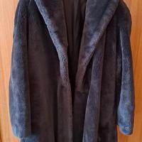 Cappotto di pelliccia ecologica taglia L