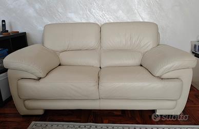 Coppia divani 2 posti in pelle