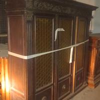 Libreria inizio '900 in legno con vetro dell'epoca