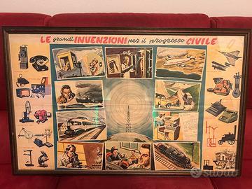 Stampa antica su quadro