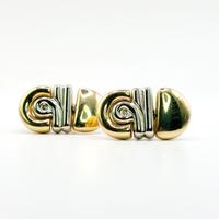 Orecchini oro 18 kt di gr. 10.74 scritta Chimento