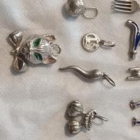 Charms ciondoli d'argento anni 60 70 