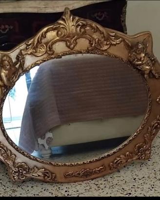 Specchio in oro a foglia 3D