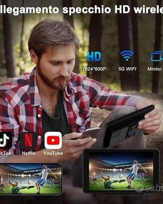 Touchscreen 7 Pollici Carplay Wireless Andriod