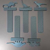 Collezione 5 segnalibri a tema dinosauri