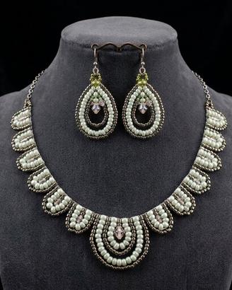 Collana Artigianale Vintage Orecchini Art decò