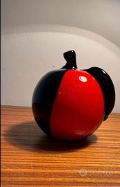 Mela artistica  in vetro di murano