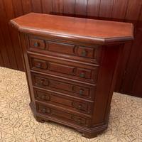Cassettiera in legno 5 cassetti