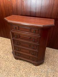 Cassettiera in legno 5 cassetti