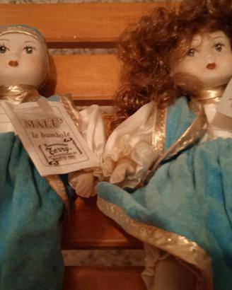 Piccole bambole di ceramica biscut