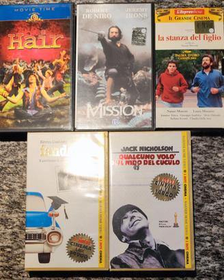 5 videocassette di film famosi