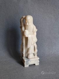 scultura cinese in alabastro 