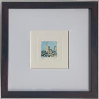 Acqueforti di 2 vedute Toscane 20x20 