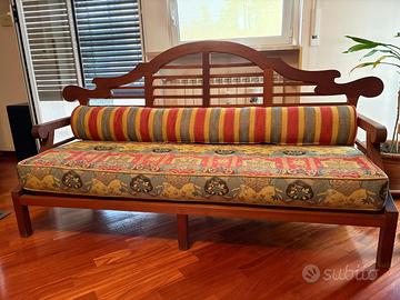 Divano Teak massello 3 posti