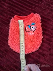 Cappottino cucciolo in pile tg xxs nuovo
