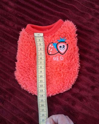 Cappottino cucciolo in pile tg xxs nuovo