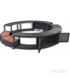 Bordo per Vasca Idromassaggio in Rattan 