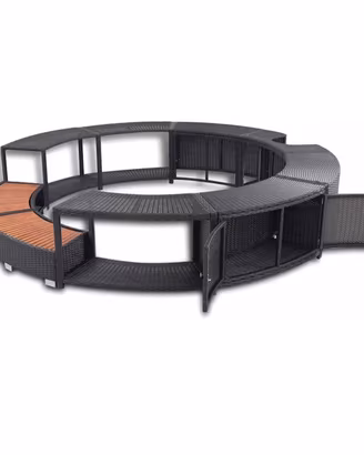 Bordo per Vasca Idromassaggio in Rattan 
