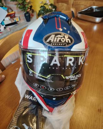 Casco Integrale Airoh park Shogun Blu Rosso 