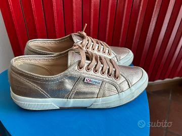 Scarpe Superga 2750 cotu dorate donna 39 oro rosa