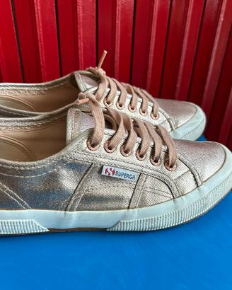 Scarpe Superga 2750 cotu dorate donna 39 oro rosa