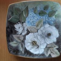 Piatto quadrato dipinto a mano