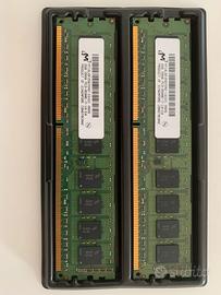 KIT DDR3 ECC unbuffered 2x2GB totale 4GB PC3-8500E