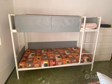 Letto a castello Vitval Ikea completo di materassi
