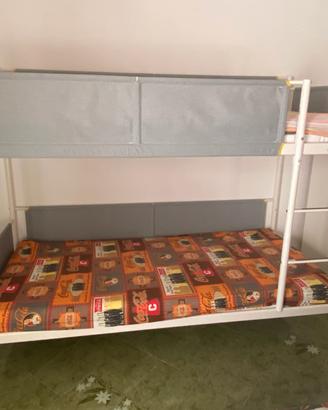 Letto a castello Vitval Ikea completo di materassi